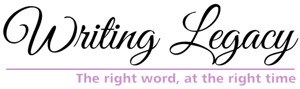 Writing Legacy: The right word at the right time